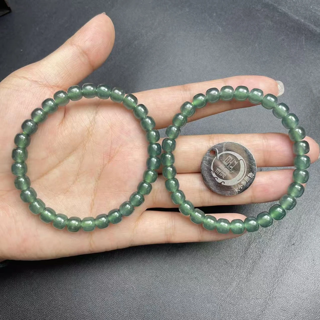 翡昱-N26-50905-天然A货翡翠手串/约6+/约28颗/-多样性发其一