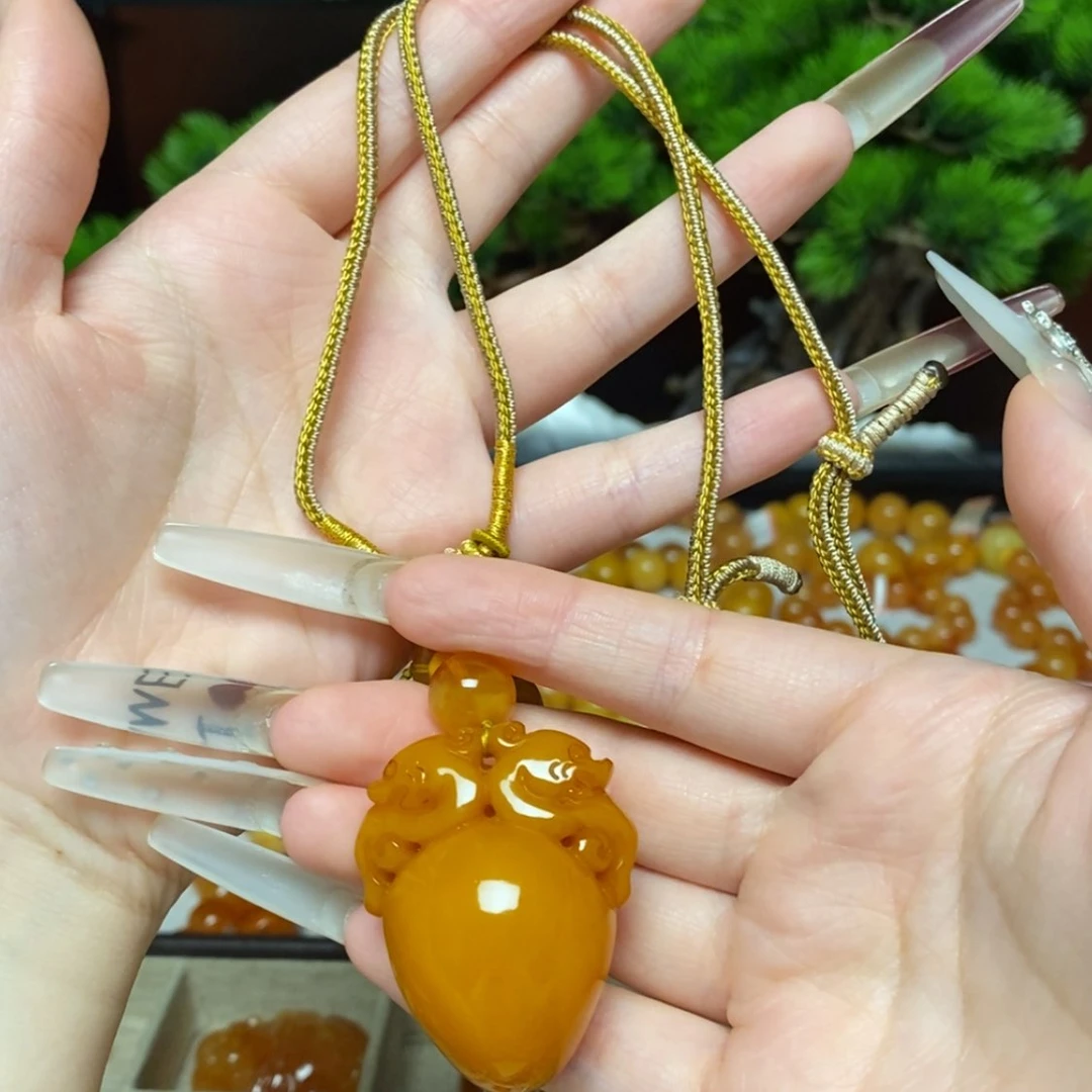 【闪购商品】蜜蜡颈饰未镶嵌项链
