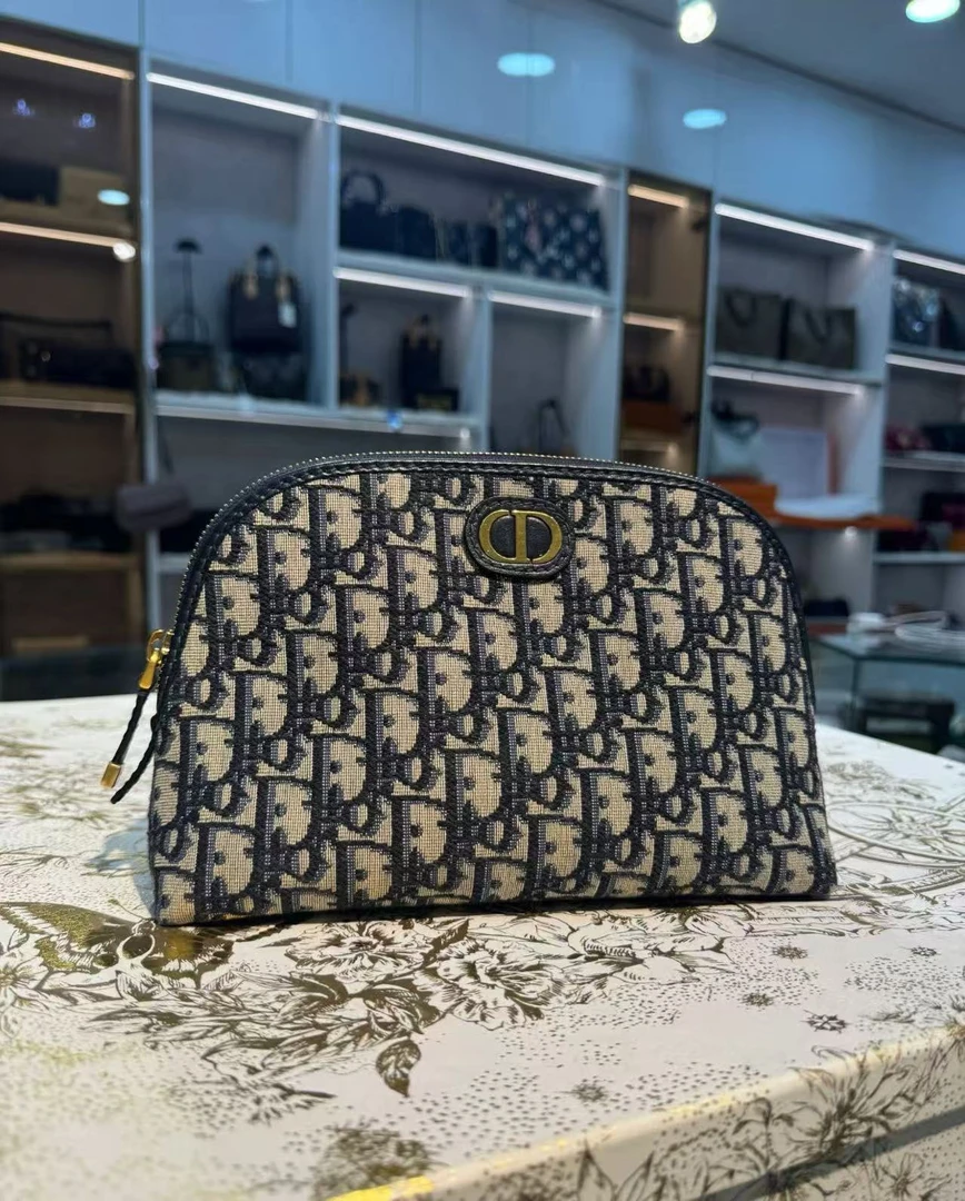 95新 DIOR/迪奥 老花洗漱贝壳 手提Diy