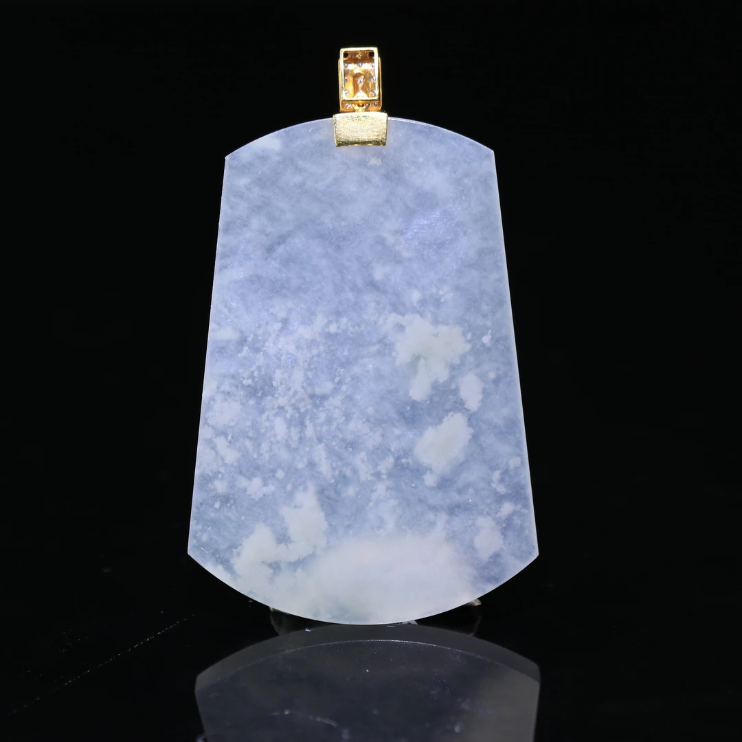 14天然缅甸翡翠A货18k冰无事牌/500300/上海嘉禾拍卖