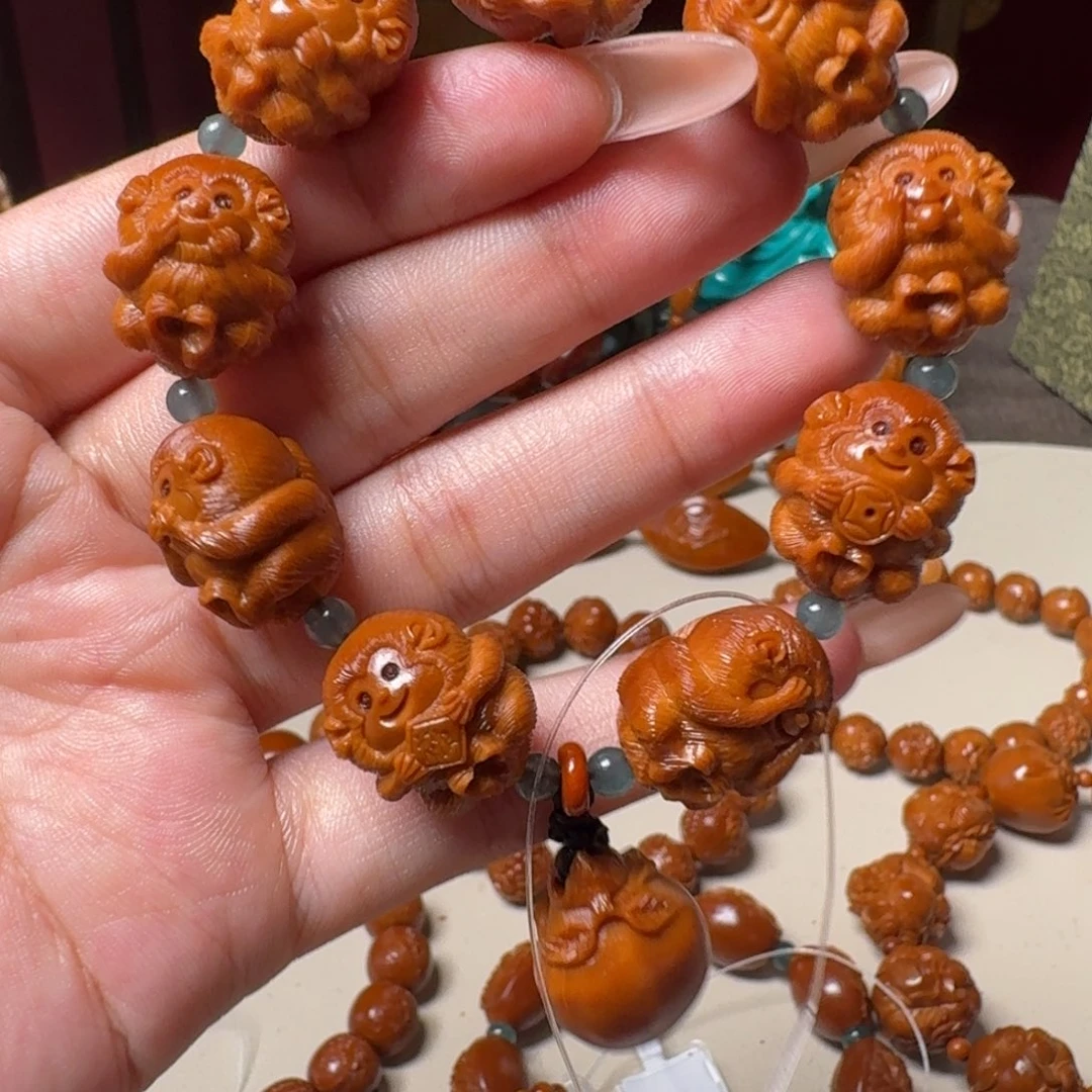 橄榄核手串/手链橄榄核1.55小猴子