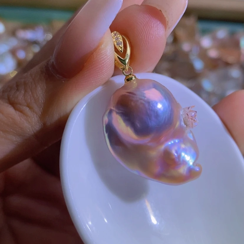 【闪购商品】淡水珍珠天然珍珠（微瑕）合金