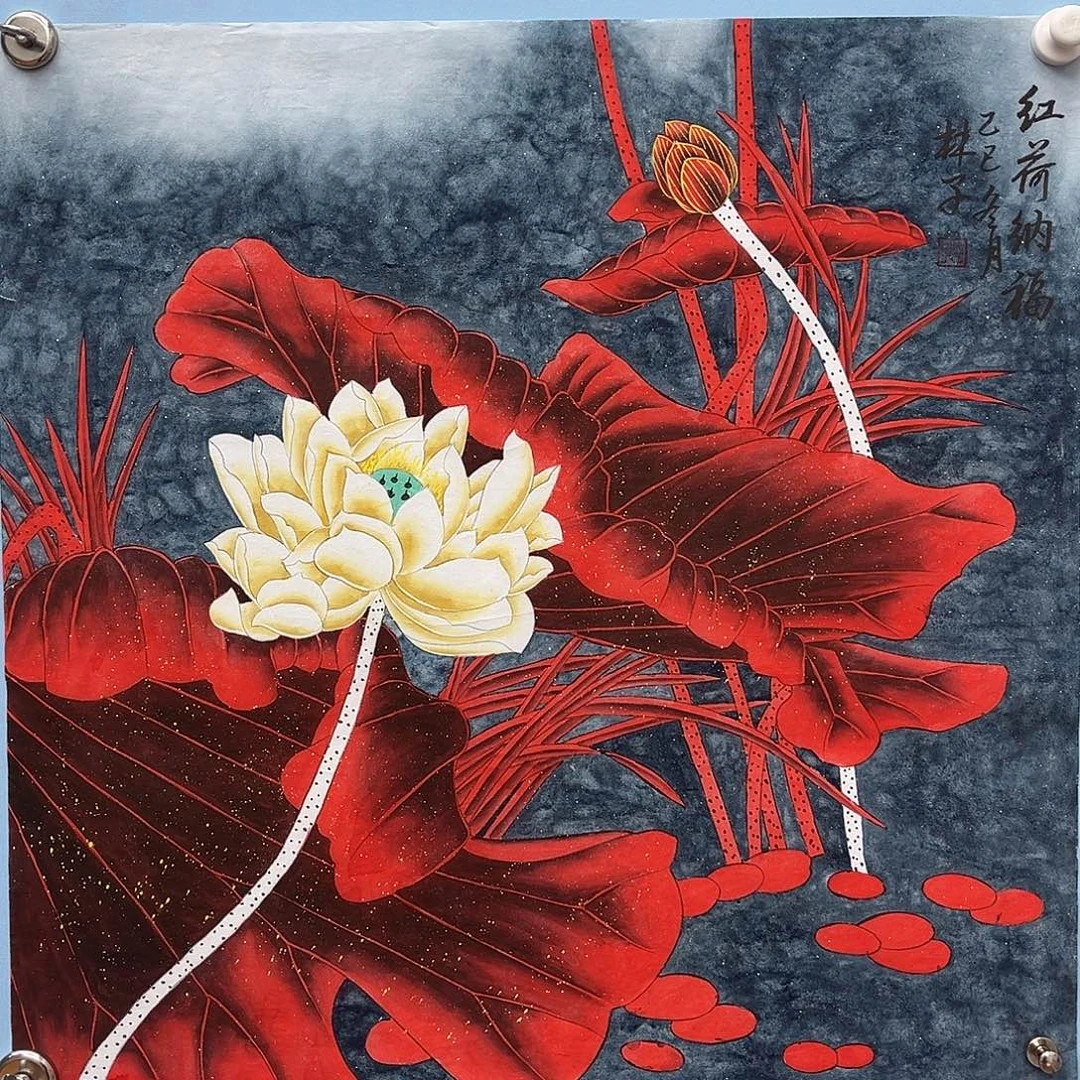 白***云国画青衿美术馆国画作品