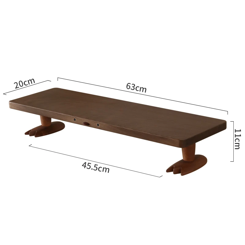 黑胡桃小鸡电脑增高架