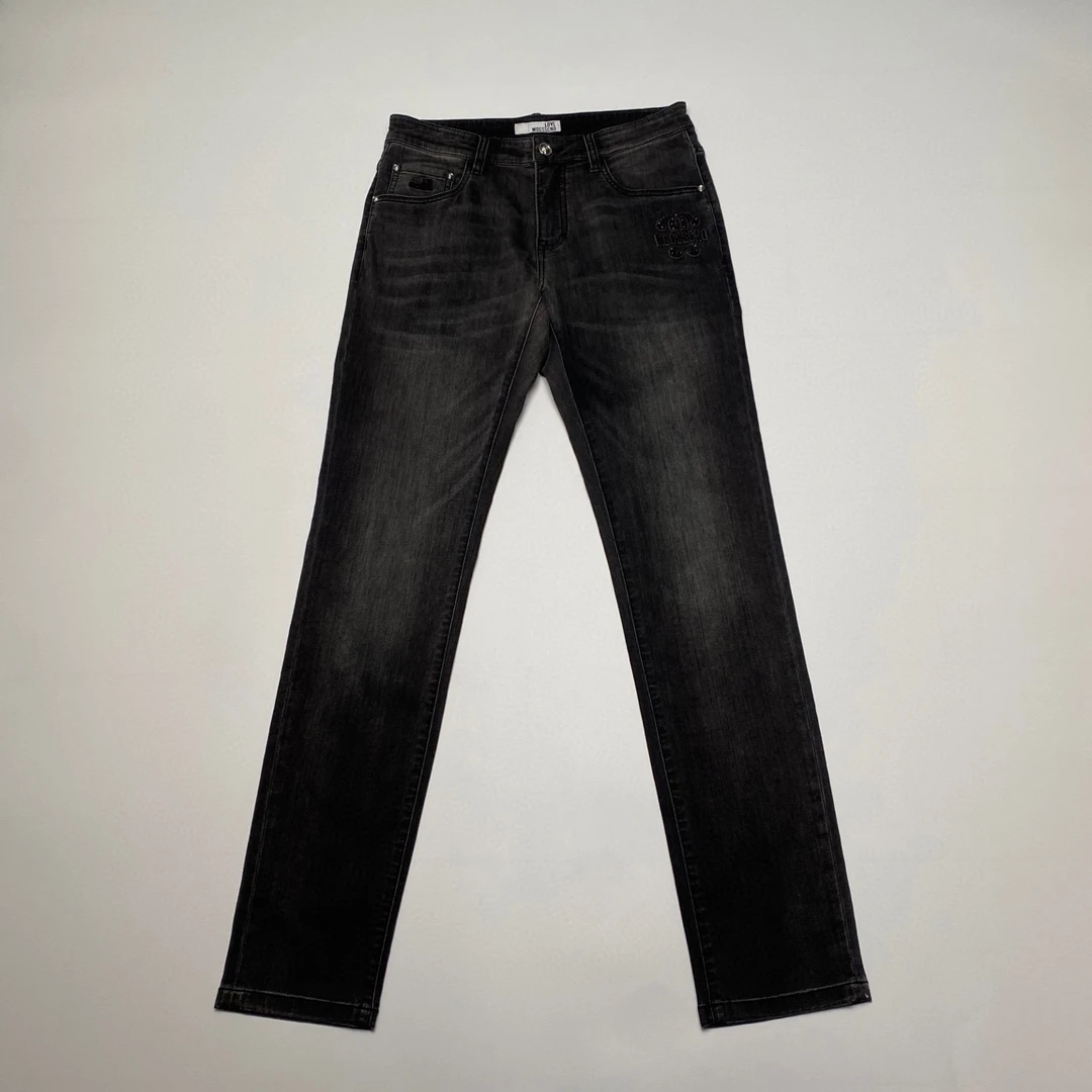 MOCSSCNO/曼斯凯奴  简约大气黑色牛仔裤 MS2522NK003