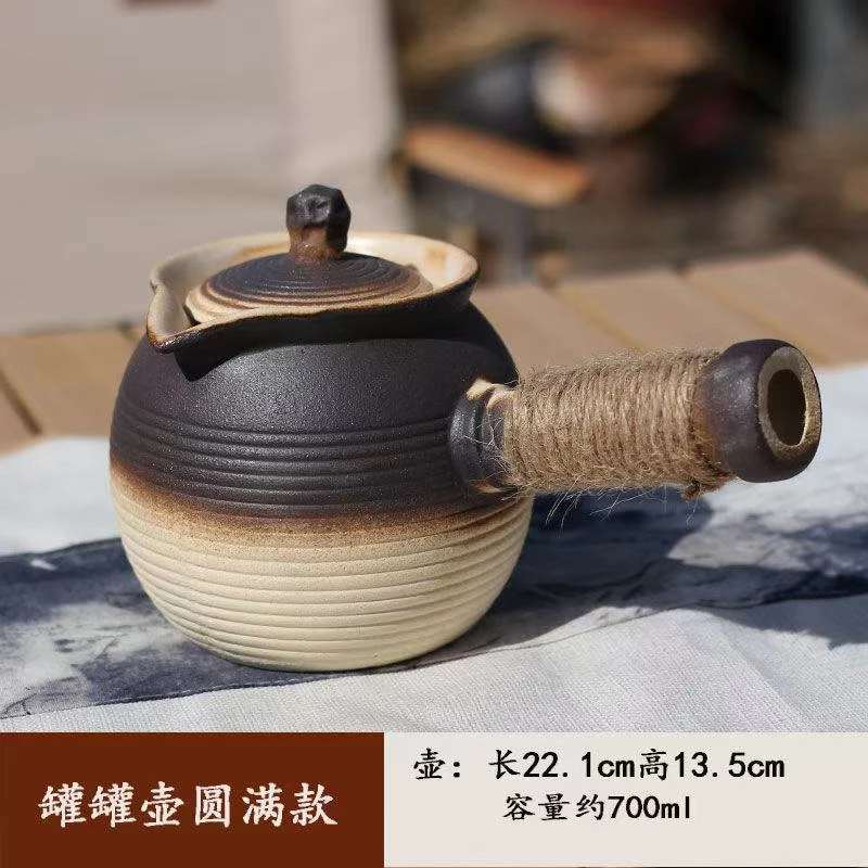 原矿陶土大容量罐罐壶可干烧瓦罐煮奶茶烤奶炖梨煮粥罐围炉煮茶壶