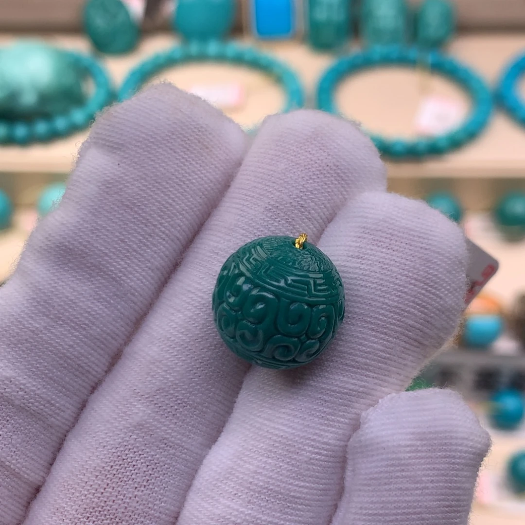 未镶嵌绿松石珠宝奇石14