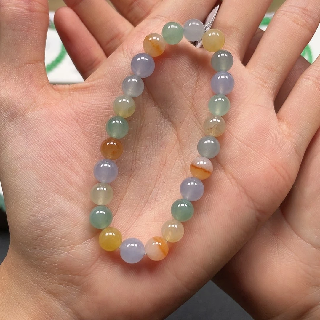 未镶嵌手串翡翠卡7.5