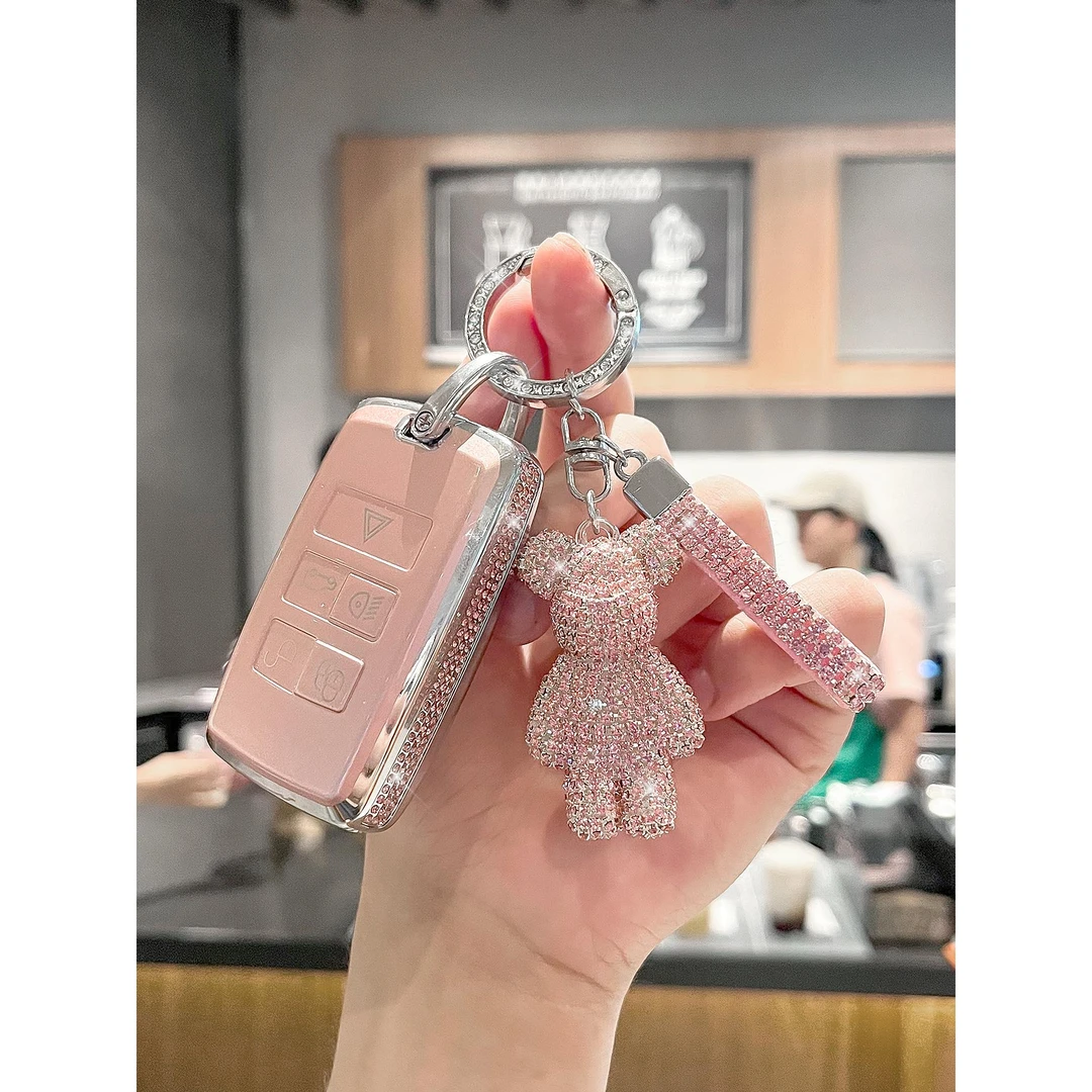 适用路虎钥匙套新款揽胜运动星脉极光发现4神行者卫士车壳扣女士