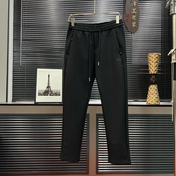 专柜品质男保暖松紧腰通勤风免烫休闲裤时尚修身弹力秋冬户外6388