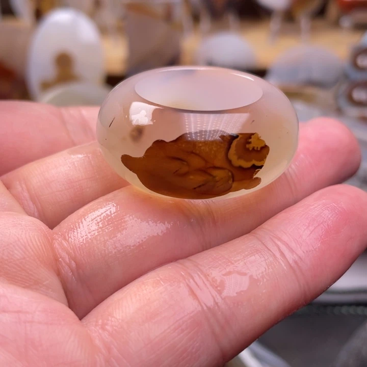 玛瑙/玉髓未镶嵌吊坠(不含链)