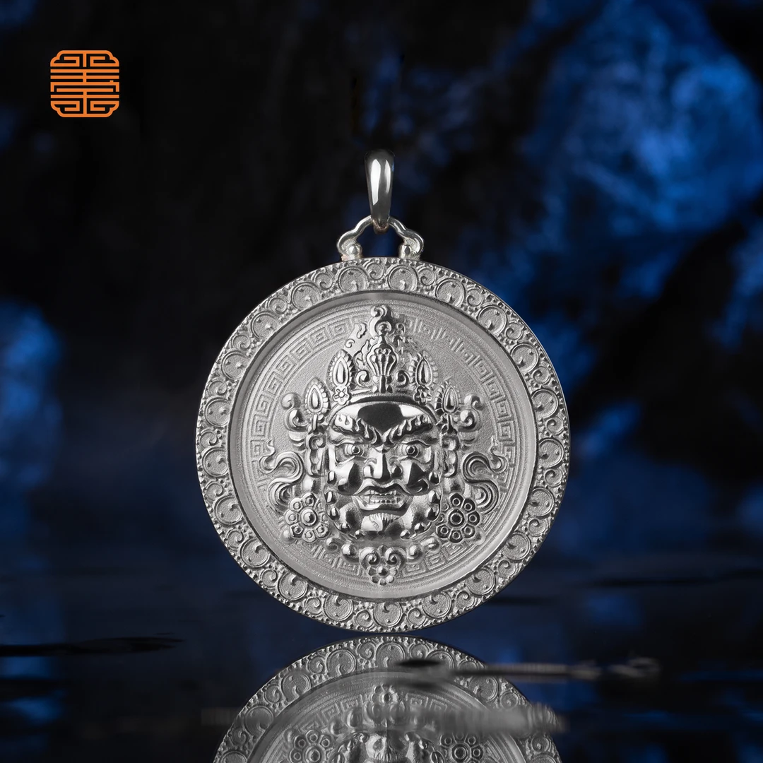 足银银制品 玺匠金铺《足银黄财神》足银999吊坠挂件 吉祥饰品送礼