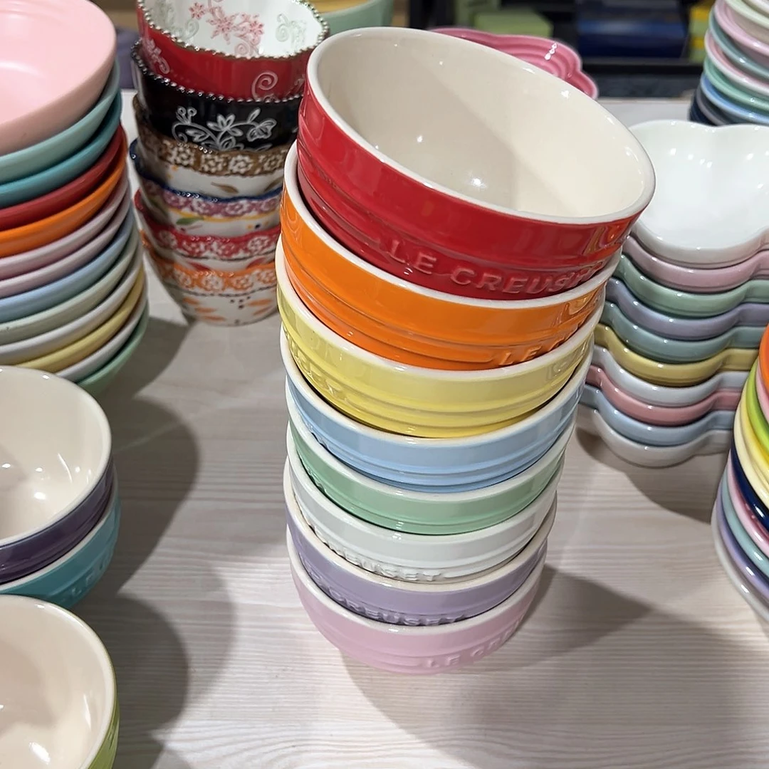 陶瓷 +++4.75+++浅色系六个加红色  橙色