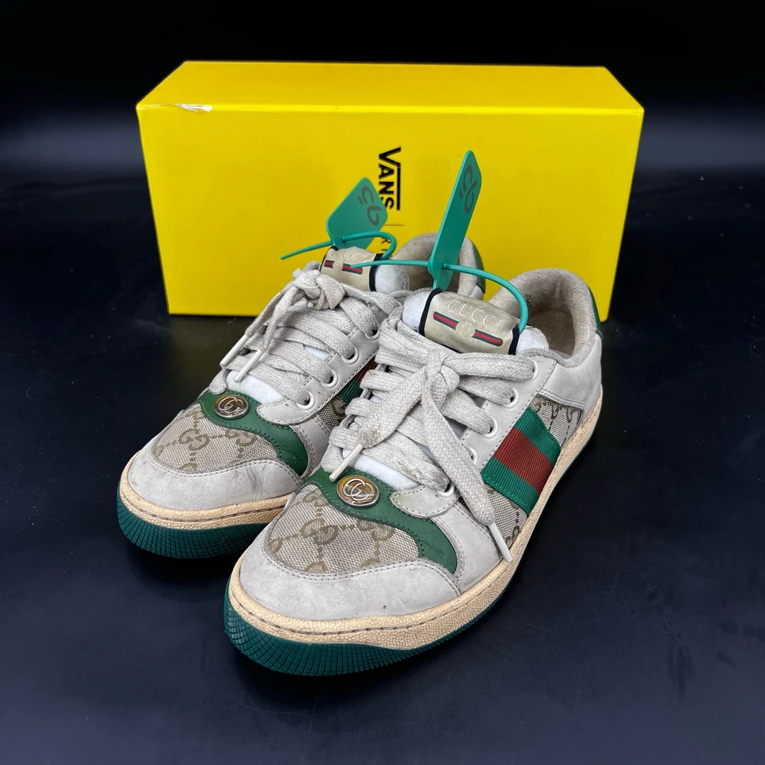 95新 GUCCI/古驰 gucci 脏脏鞋 绿 size 37.5 配盒