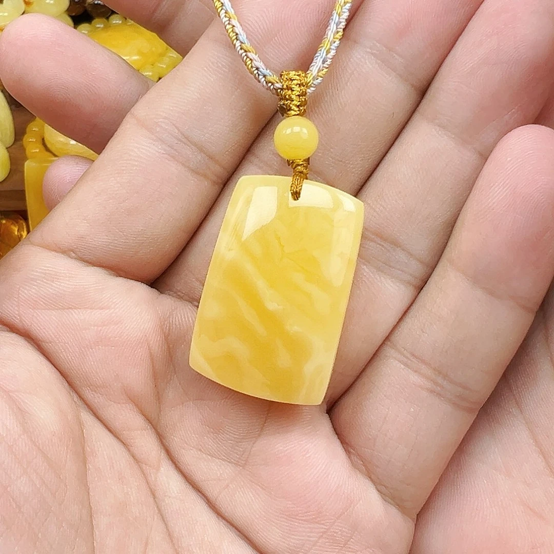 蜜蜡未镶嵌珠宝奇石蜜蜡吊坠9克