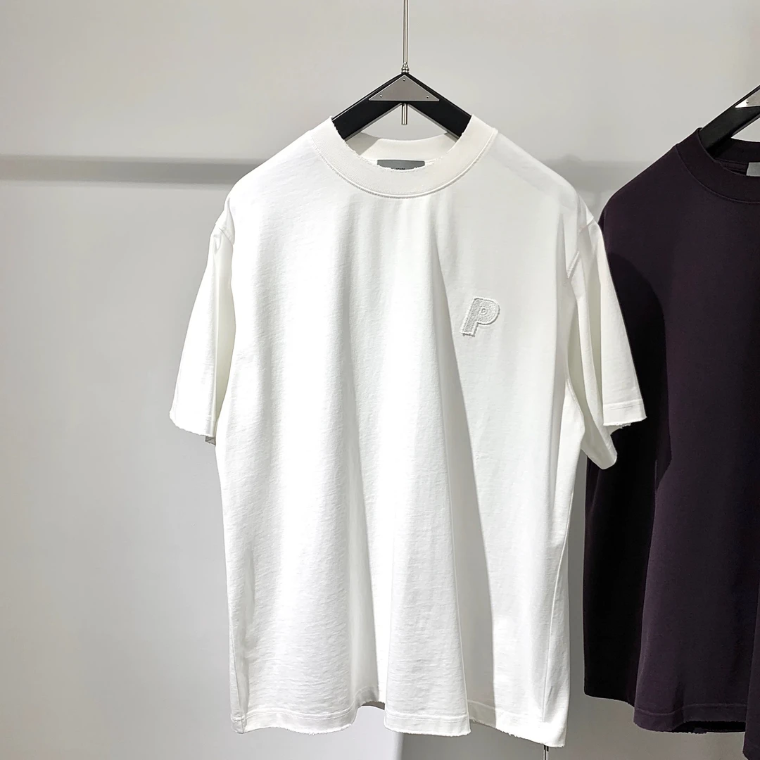 夏季新款宽松版贴布绣360克洗水重磅短T9922