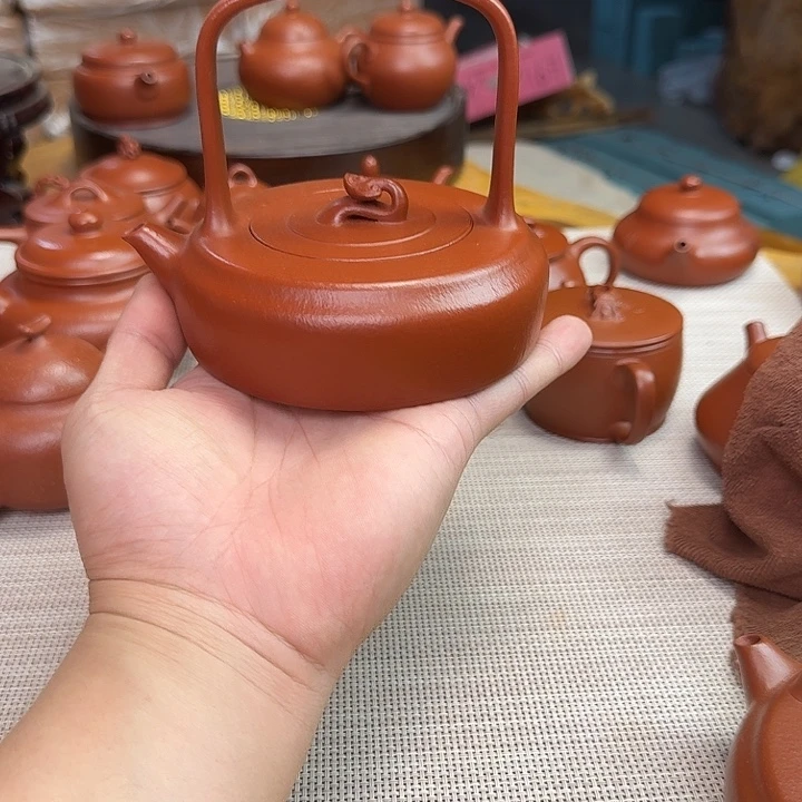 解****紫砂壶全手工制作提梁