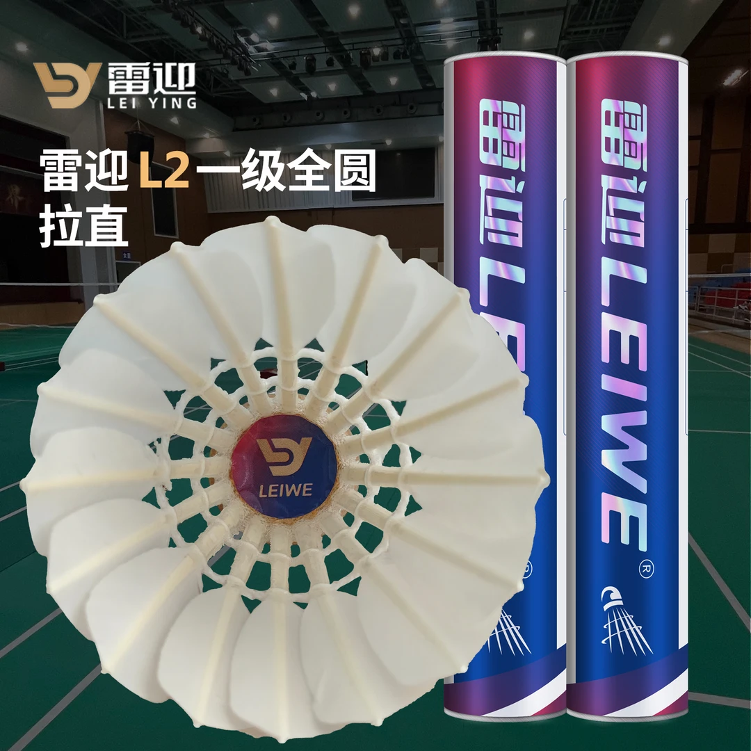 雷迎LEIYING L2 一级全圆羽毛球耐打飞行稳定训练比赛专用羽毛球