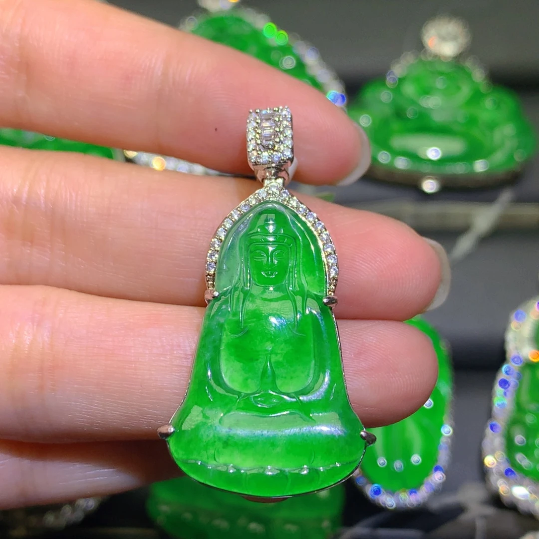 翡翠未镶嵌颈饰吊坠