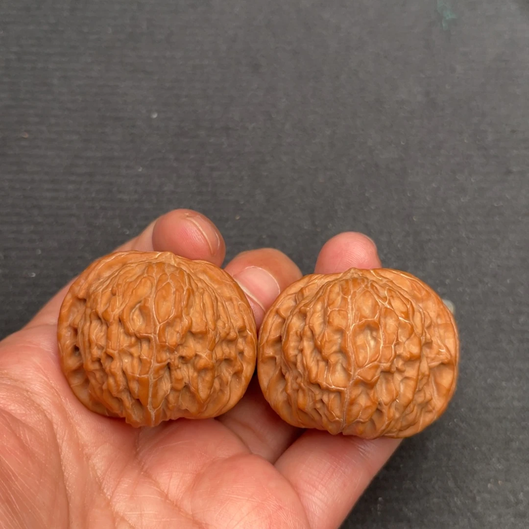 把件桃核40×37全品头茬平谷老树红皮磨盘XM3536