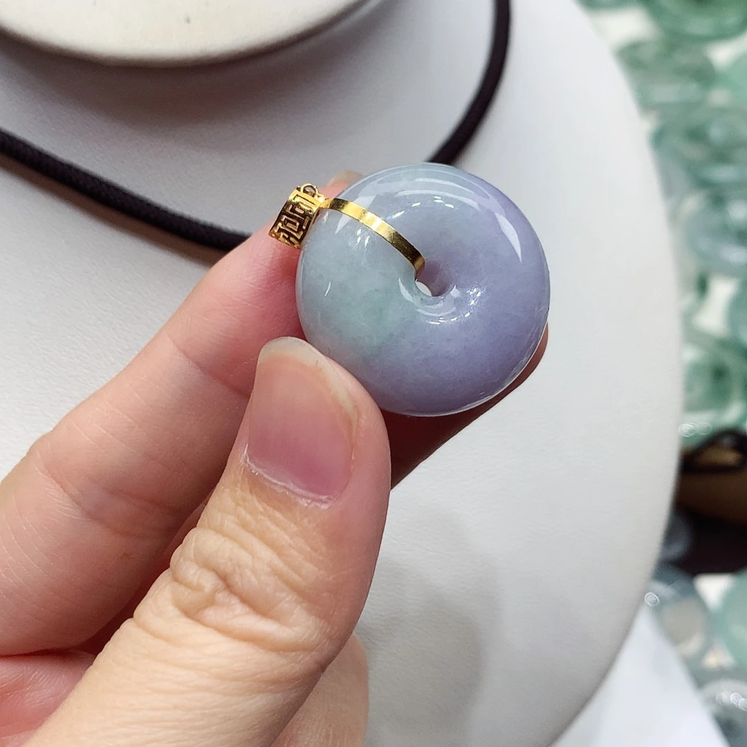 颈饰未镶嵌翡翠编号2，24.3/12.5