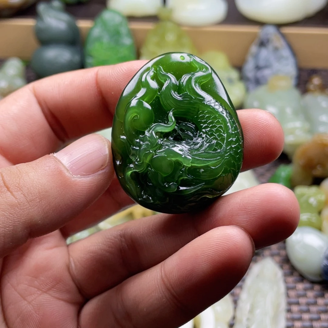 和田玉未镶嵌挂件