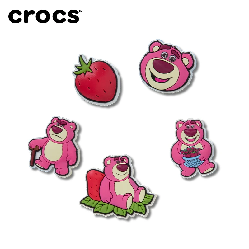 CROCS/卡骆驰玩具总动员草莓熊合作系列 鞋花五件套 10015853