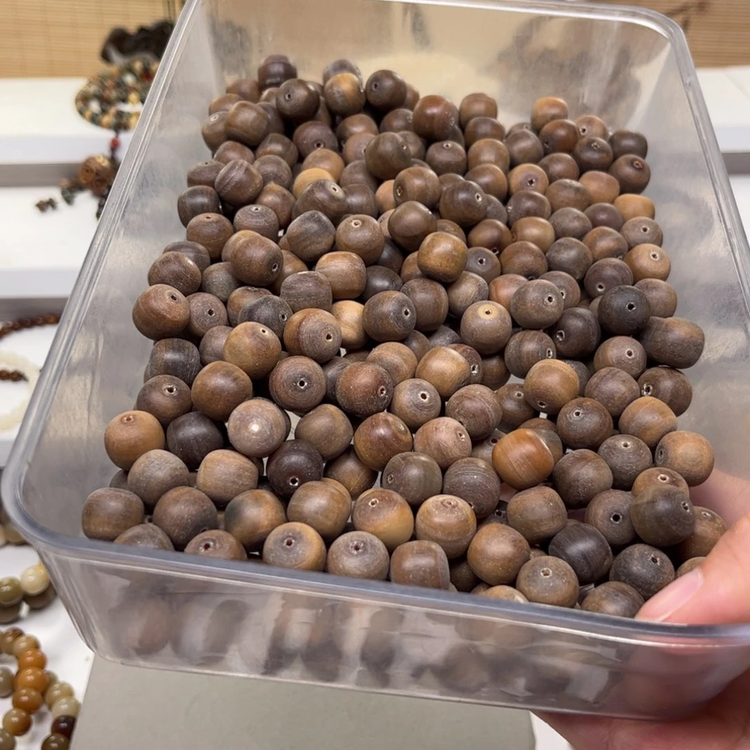吊坠白玉菩提炫彩桶珠36颗
