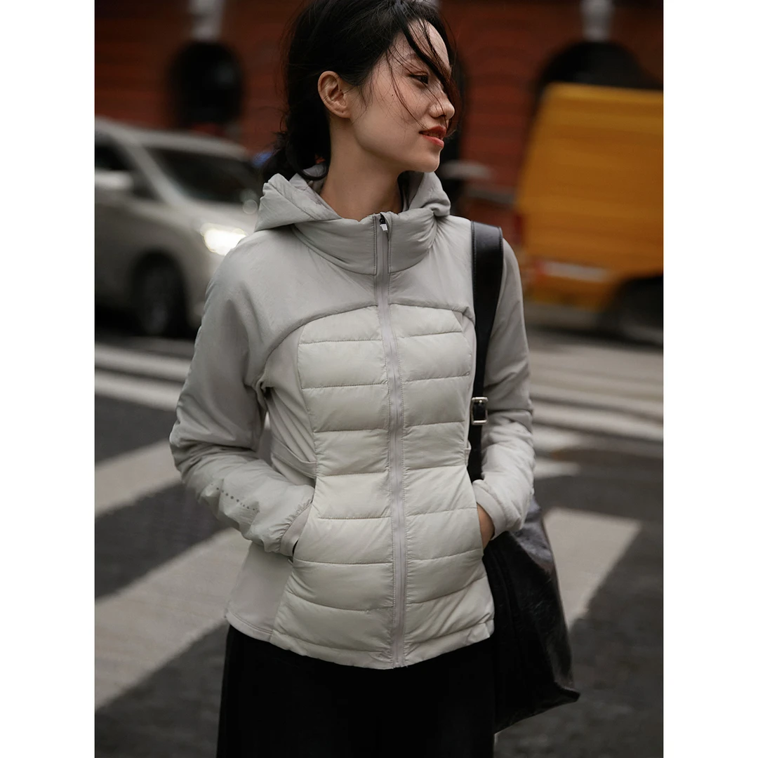 笑涵阁 超髙性价比 黑科技蓄热轻薄修身鹅绒羽绒服YRA795321VL