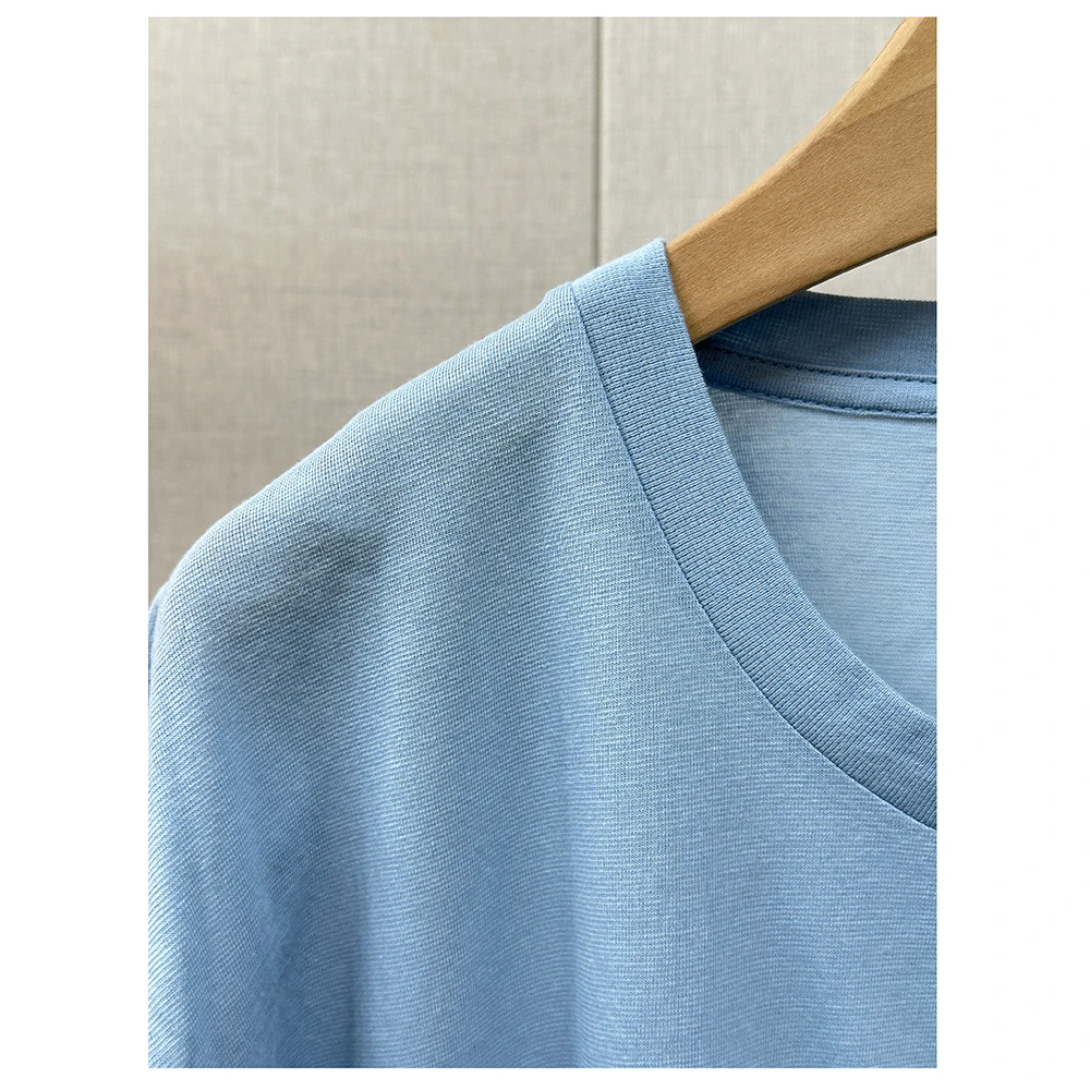 ZM614 夏季新款纯色宽松圆领短袖男士休闲T恤