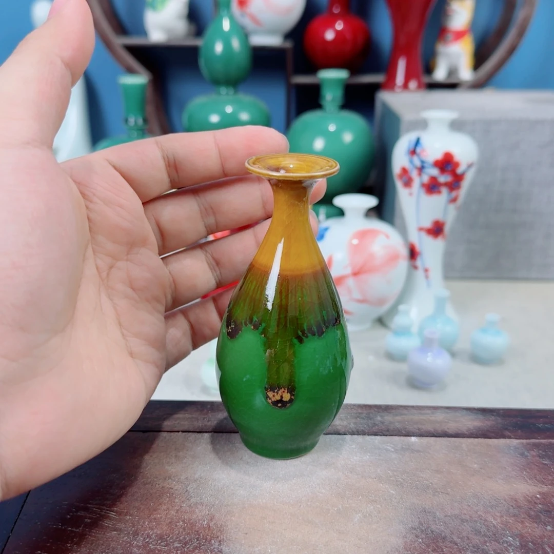 陶瓷手工小花器摆件