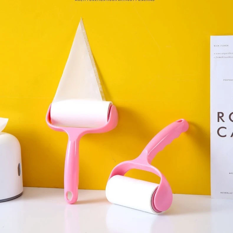 可撕式粘毛器筒自主生产便携式黏衣物宠物粘毛滚除毛器滚筒除尘刷