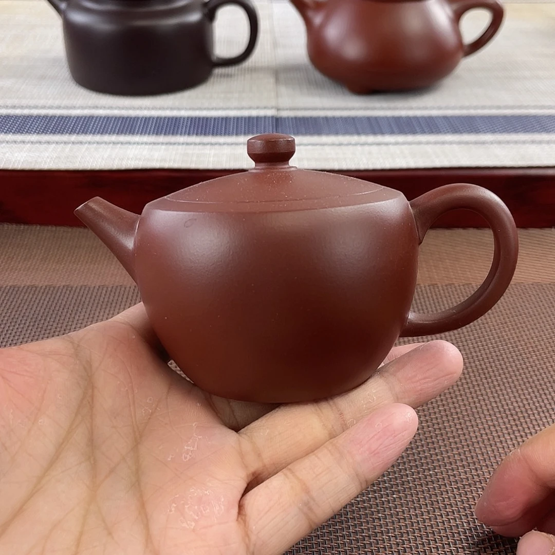 紫砂壶原矿龙血砂汉瓦器型