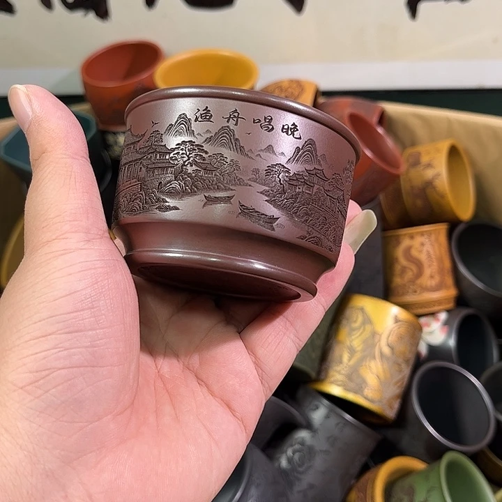茶杯紫砂全手工紫砂主人杯