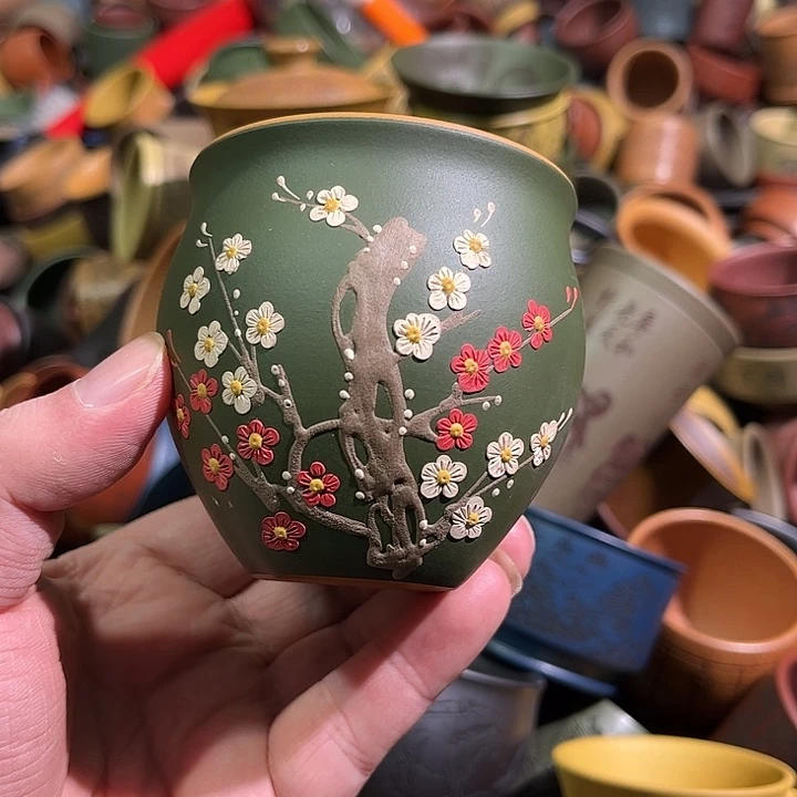 紫砂茶杯全手工紫砂主人杯