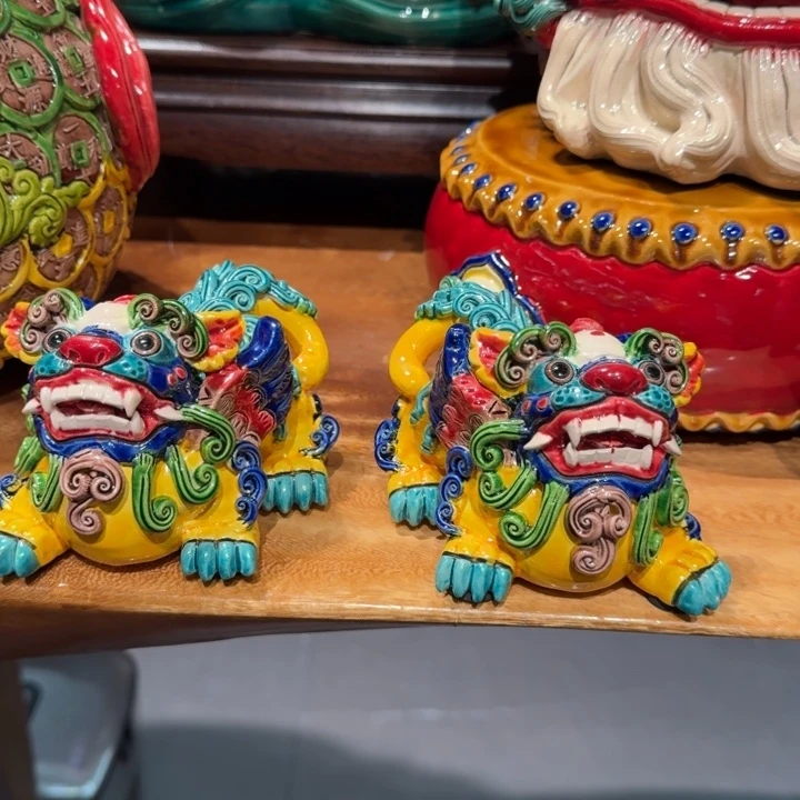 陶瓷张***.貔貅一对