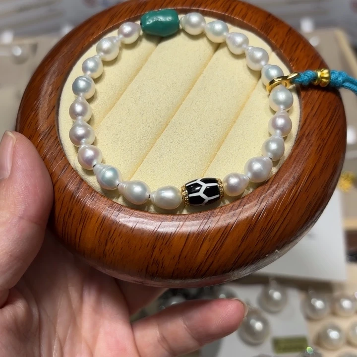 手绳淡水珍珠银S925镶嵌