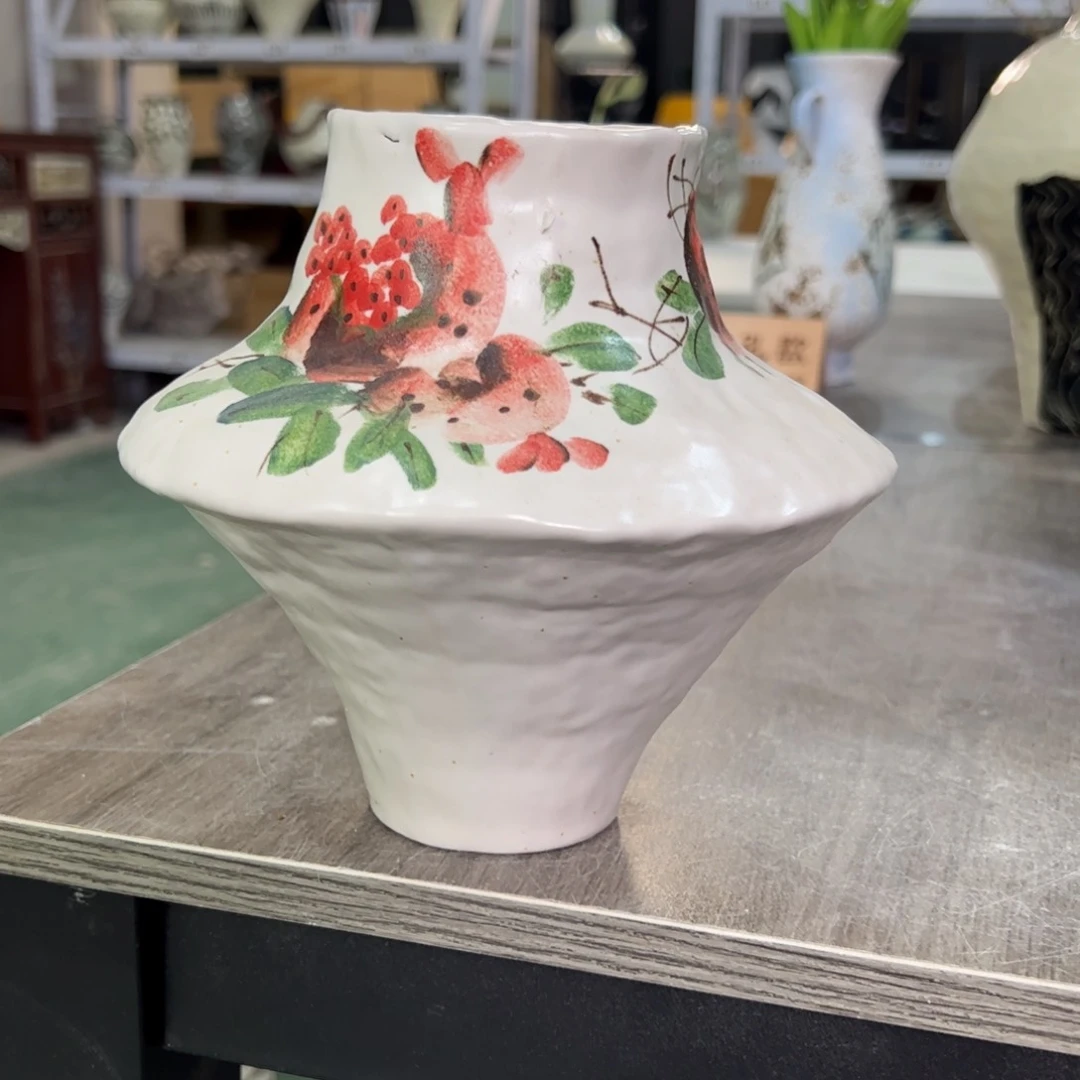 红陶口8高18无孔