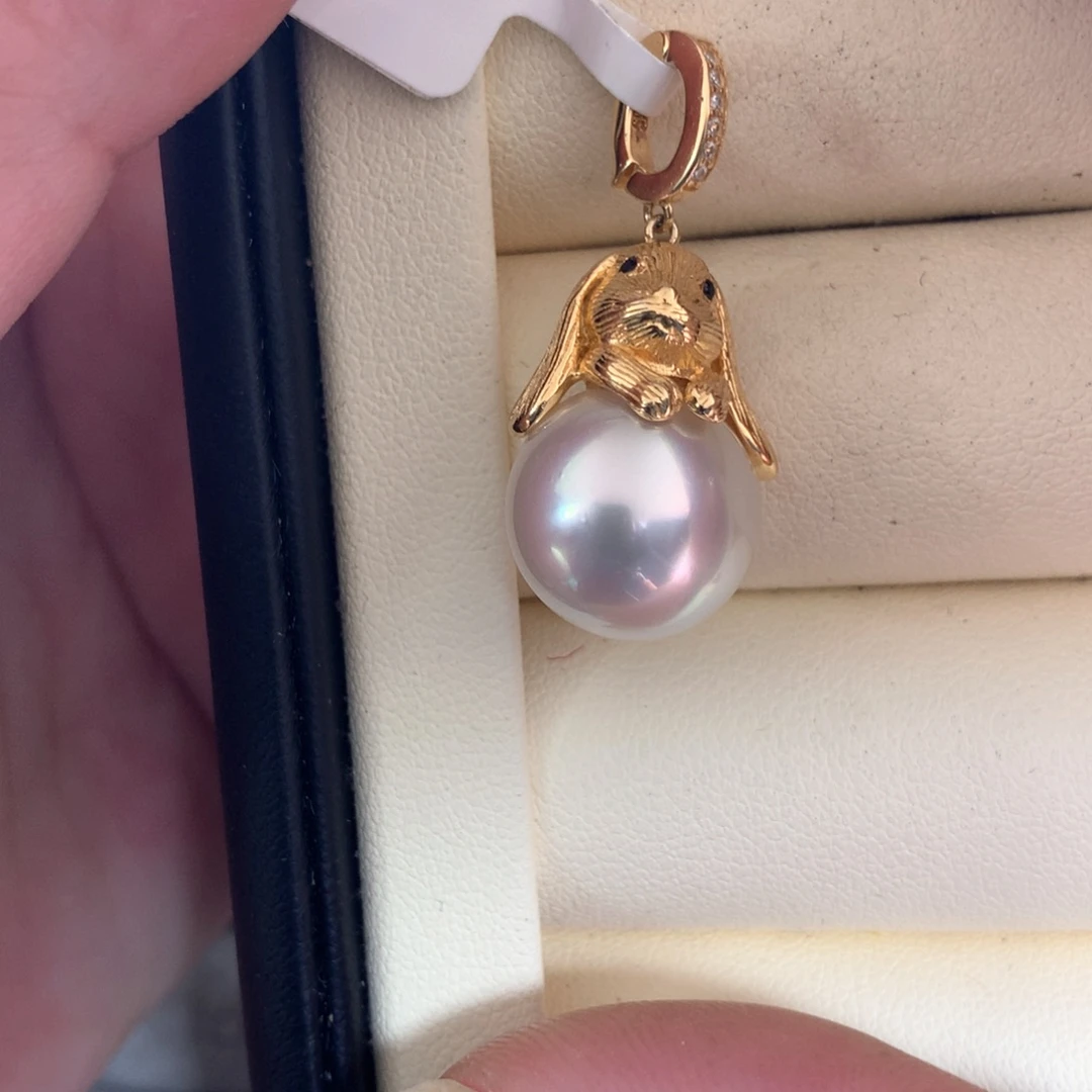 海水珍珠颈饰银S925镶嵌