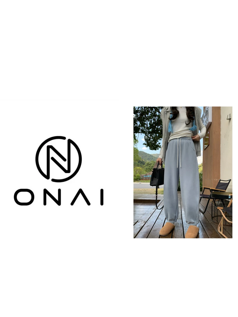【Onai】洋气保暖加绒束脚卫裤3711