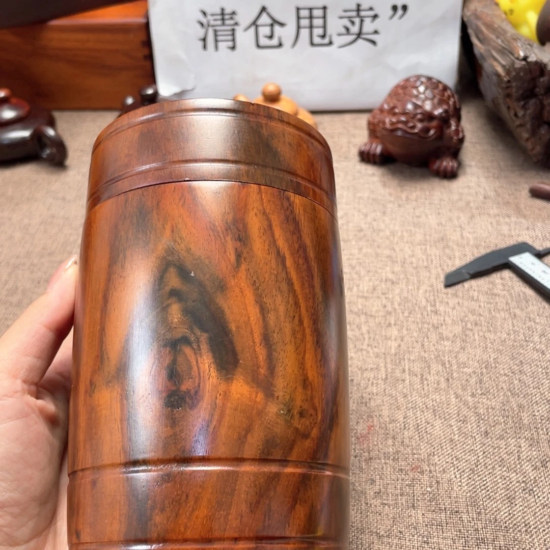 交趾黄檀（大红酸枝）罐子