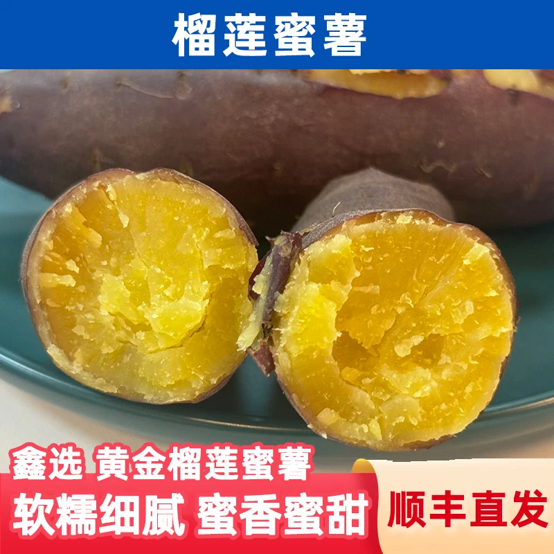 鑫选 云南高原红土榴莲蜜薯红薯4.5斤 香甜如蜜新鲜番薯 顺丰申通