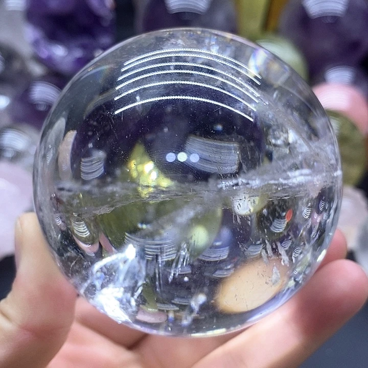 未镶嵌紫晶大型摆件（非配饰）1124高透白水晶漏