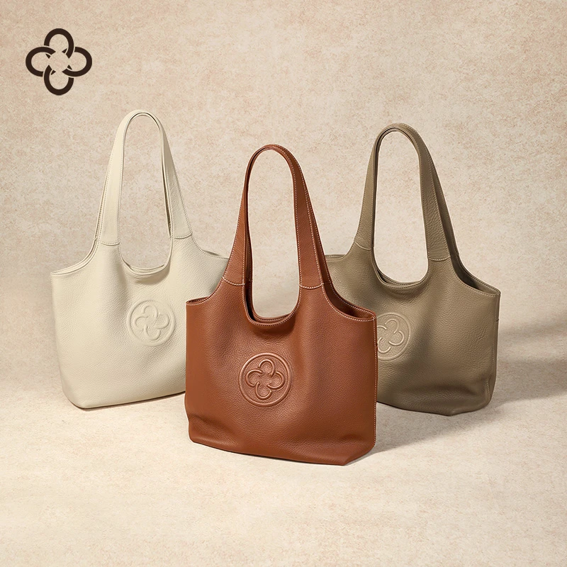 CASSILE卡思乐包包鹿皮马甲包大容量单肩通勤托特包