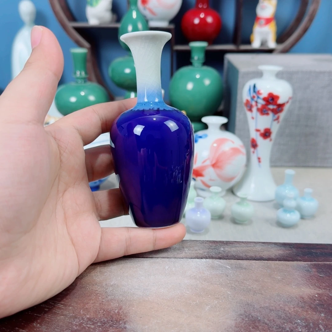 陶瓷手工小花器摆件