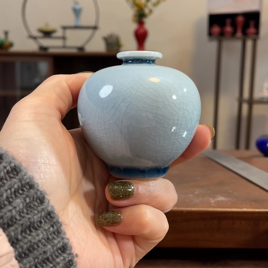 瓷片陶瓷花瓶小摆件