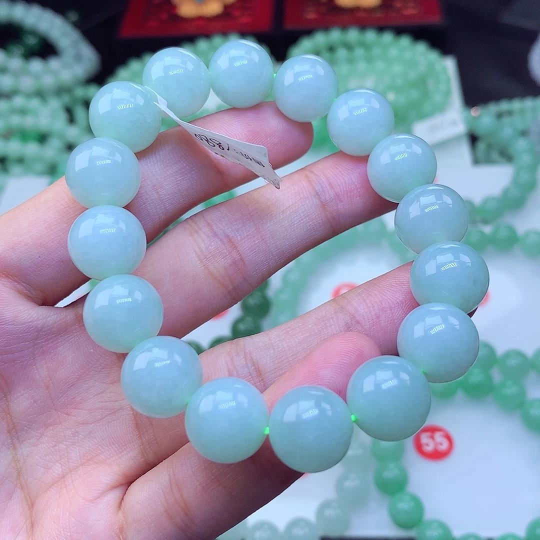 翡翠未镶嵌毛衣链卡13