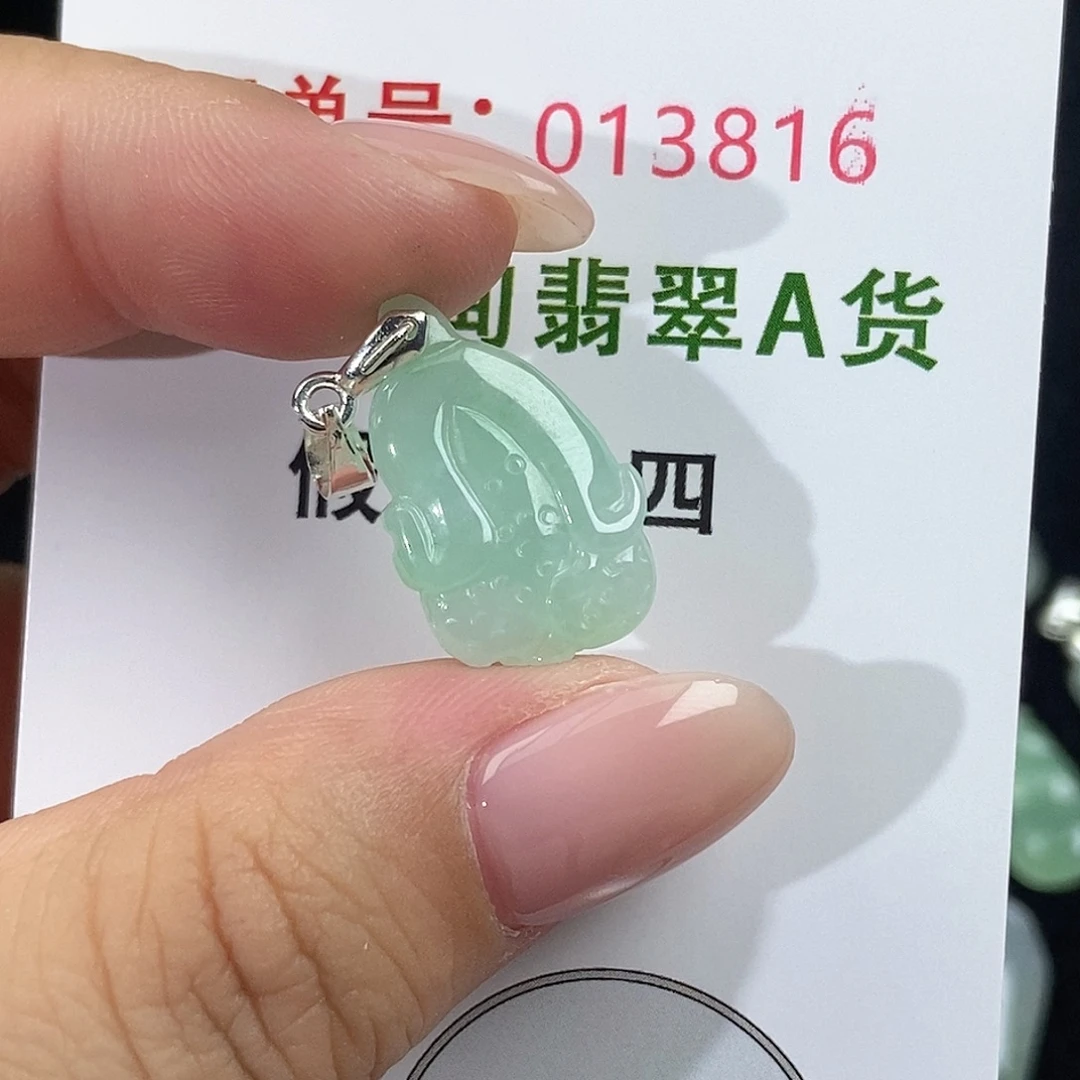 翡翠未镶嵌颈饰天然