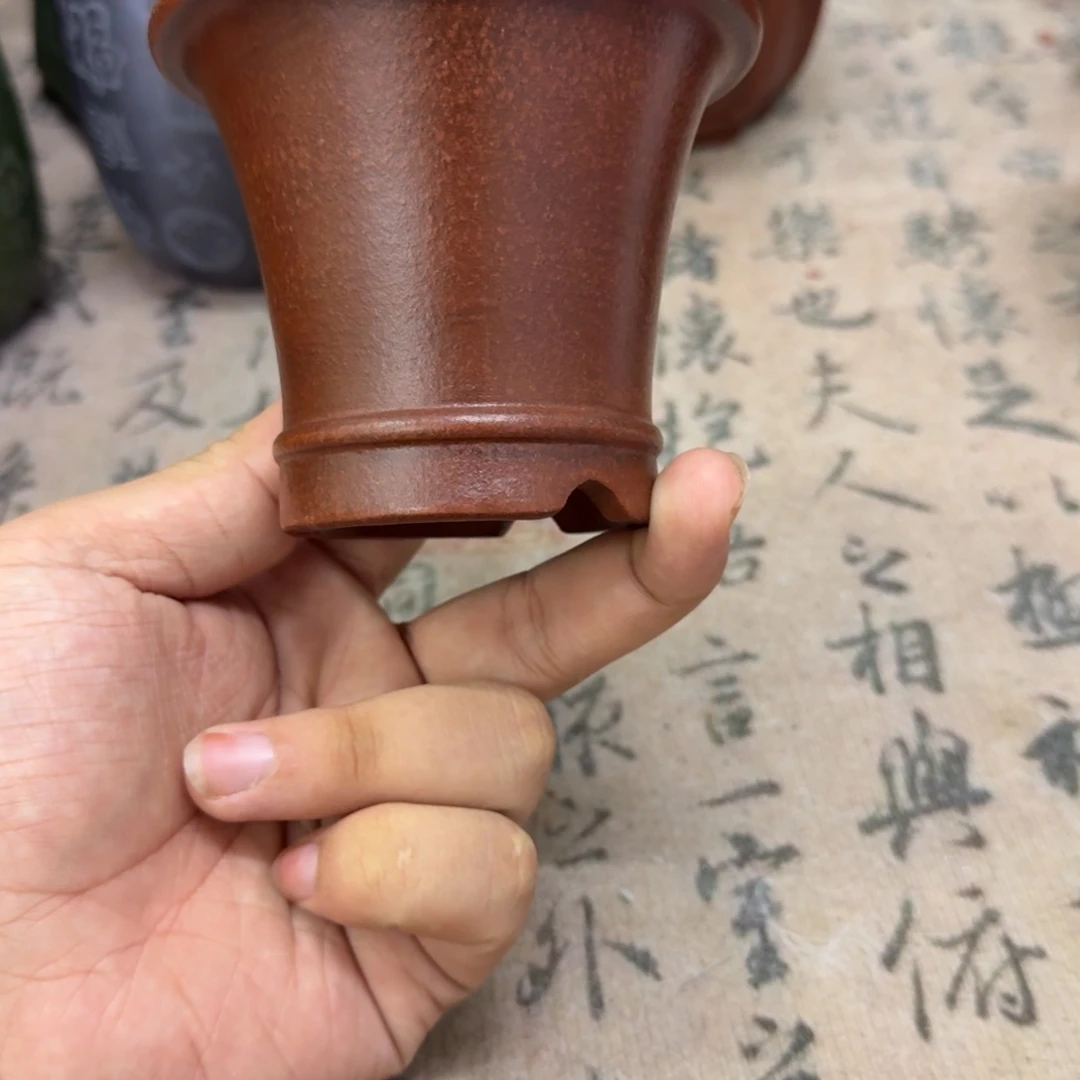 紫砂花盆8.5x7内经紫砂花盆