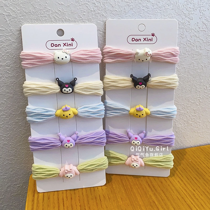 儿童新款卡通发绳女童扎头发马尾皮筋小女孩库洛米不伤发耐用发圈